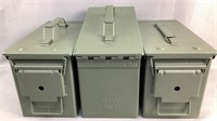 (3x) M2A1 Ammo Cans 50 Cal Size
