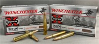 (2x) 20 Rnds Winchester Super X 30-06 Springfield
