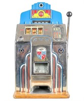Vintage Jennings 5 Cent Silver Club Slot Machine