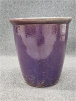 Purple Glaze Pottery Planter