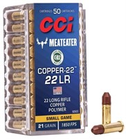 (50rds) CCI Meateater Copper-22 22lr Ammo
