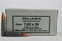 (20rds) Lellier & Bellot 7, 62 X 39  Primers Ammo