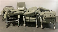 (7) Lumex Non-Working Rolling Medical Recliners 56