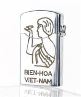 Vietnam War Engraved Bien-Hoa Cigarette lighter