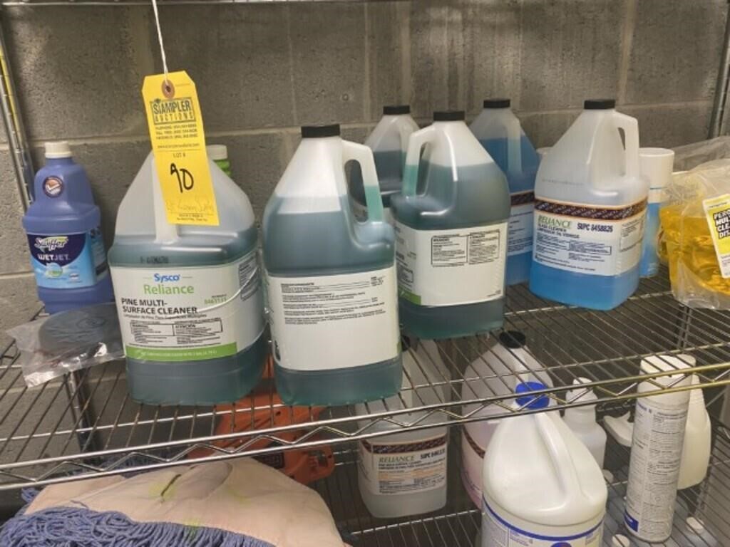 LOT CLEANING SUPPLIES - SURFACE CLEANERS, GLOVES,