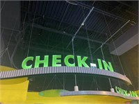 ''CHECK-IN'' & ''PRIZES'' SIGN
