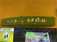 ''LAUNCH WALL OF FAME'' SIGN