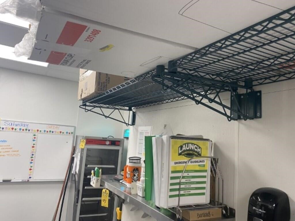 GREEN WIRED OVERSHELVES