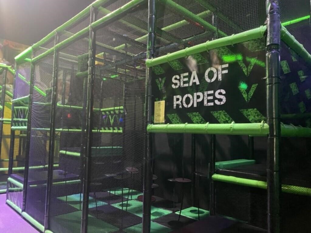 ''SEA OF ROPES'' WITH PIPING & NETTING - APPROXIMA