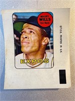 MAURY WILLS 1969 TOPPS DECAL-EXPOS