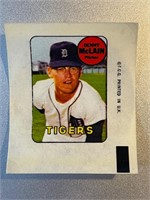 DENNY MCCLAIN 1969 TOPPS DECAL-TIGERS