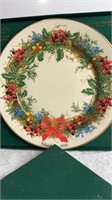 Lennox 1990 Christmas Plate in original box. 11”