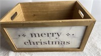 Merry Christmas Wooden Storage Box