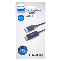 6' DisplayPort to HDMI Cable