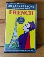 FRENCH 20 Easy Lessons Cassette W/Manual