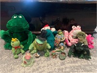 Frog Plushes and Decor