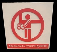 Wooden Carlings Beer Sports Sponsor Sign