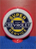 Super Chevrolet Service Gas Pump Globe