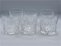 6 Waterford Crystal Lismore Whiskey Glasses