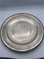 Solid sterling silver 12 1/4 inch plate