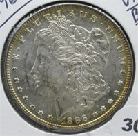 1896 UNC Morgan Silver Dollar.