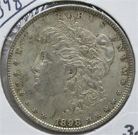 1898 Morgan Silver Dollar.