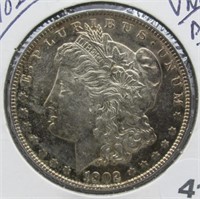 1902 UNC Morgan Silver Dollar.