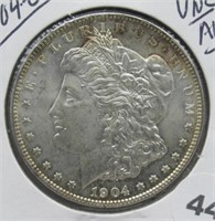 1904-O UNC/AU Morgan Silver Dollar.