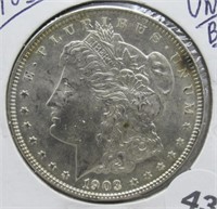 1903 UNC Morgan Silver Dollar.