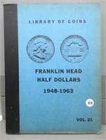 Complete Franklin Silver Half Dollar Album from