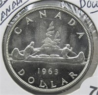 1963 Canadian Silver Dollar.