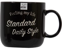 Bistro Coffee & Tea Kitchen Mug With Text