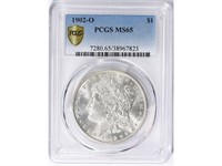 1902-O Morgan Silver Dollar PCGS MS-65