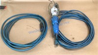 TROUBLE LIGHT AND BLUE EXTENSION CORD