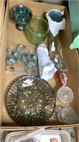 CARNIVAL GLASS, DEPRESSION GLASS AND MISC
