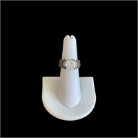 2.50ct Moissanite Diamond 18k White Gold Ring