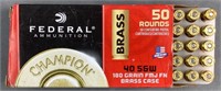 50 Rnds Federal 180Gr FMJ 40 S&W