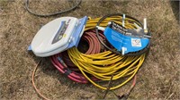 AIR HOSES, CORDS, SEWER ROD