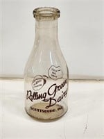 Rolling Green Dairy Scottsburg, IN Milk Bottle