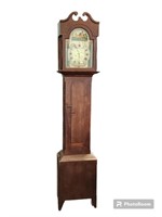 Incredible 1800's Cherry Tall Case Clock