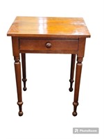 1800's Cherry 1 Drawer Stand Table