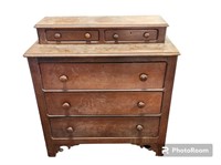 1800's Walnut Chest with Glove Drawers