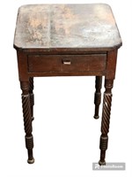 Early 1800's Cherry 1 Drawer Stand Table
