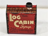 1940's Metal Log Cabin Syrup Tin