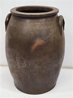 Early 4 Gallon Ovoid Crock with Applied Handles