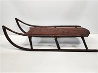 Incredible Early Child's Sled with Original Paint