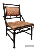 Early Oak Victorian Rope Twist Side Chair