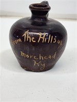 Early Miniature Morehead Kentucky Scratched Jug
