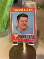 Vintage OLD 1971 Topps Football Card Chuck Allen