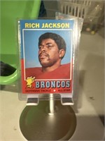 Vintage 1971 Topps Football Card Rich Jackson